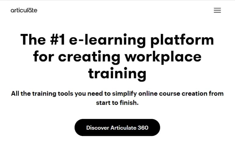 training video software Articulate 360