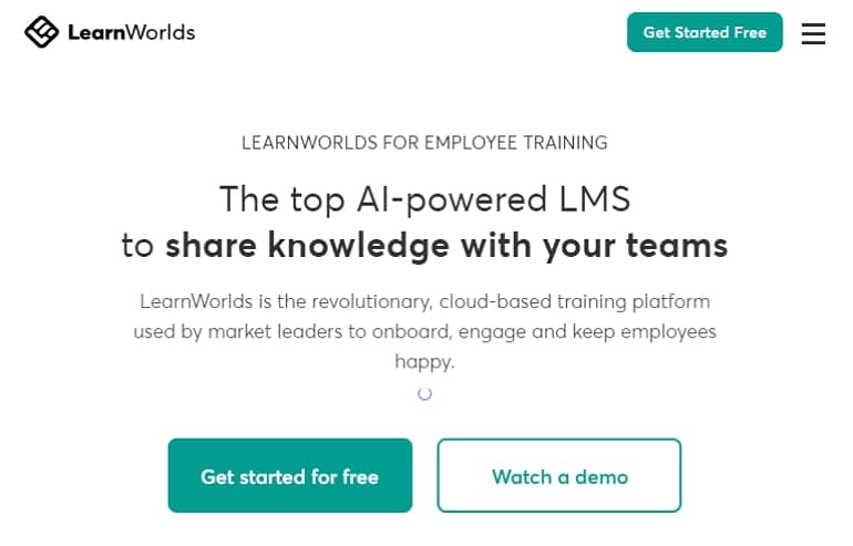 トレーニングビデオソフトウェア LearnWorlds