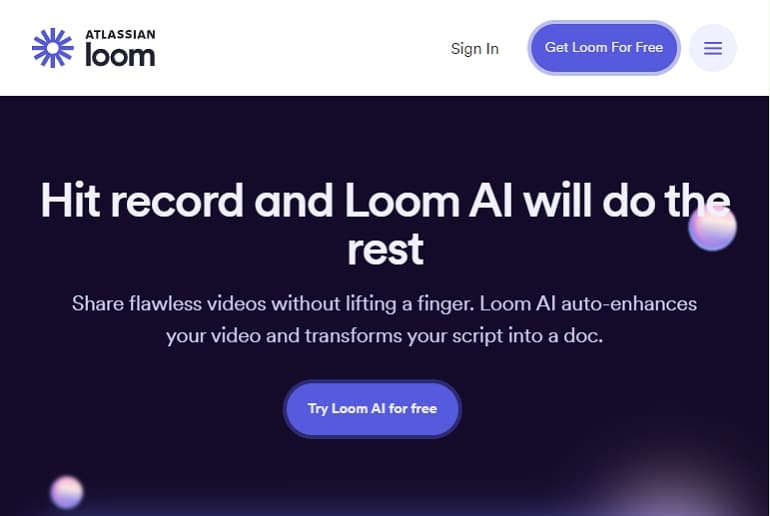 обучителен видео софтуер Loom