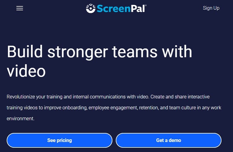 phần mềm video đào tạo ScreenPal