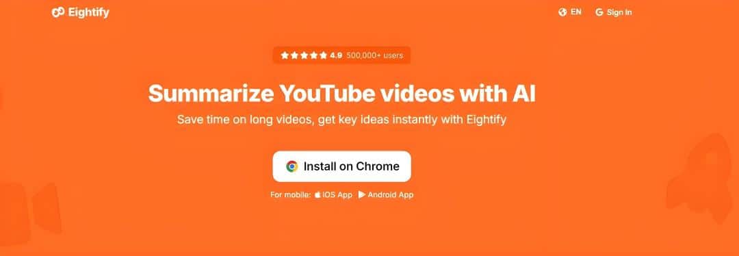 YouTube-Video-Summarizer-Eightify