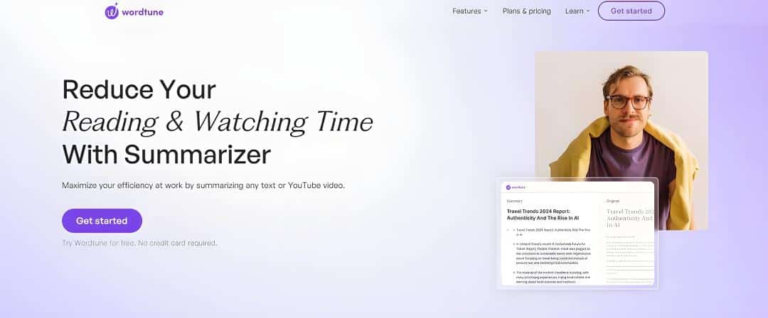 YouTube-Video-Summarizer-Wordtune