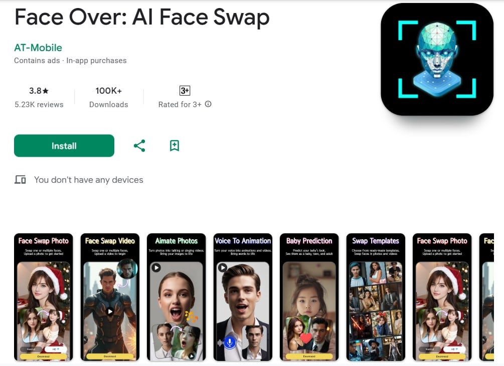 face swap video editor app