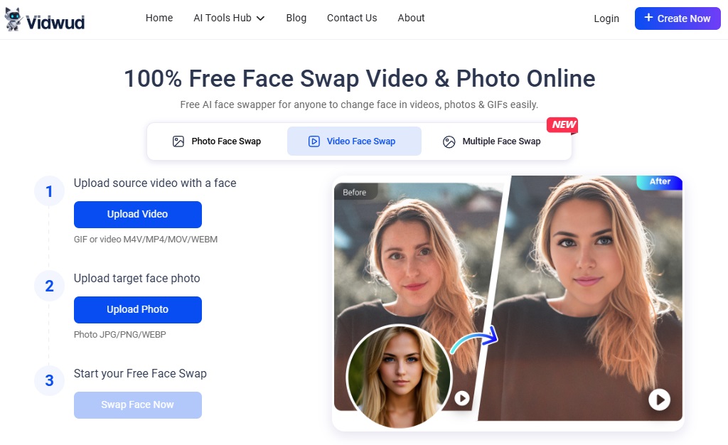 face swap video editor app