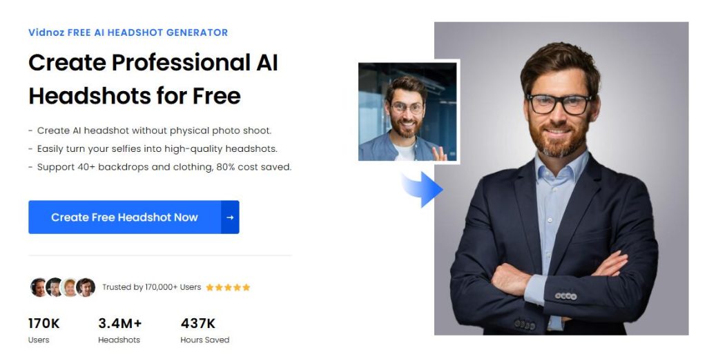 ai-headshot-generator-free-vidnoz