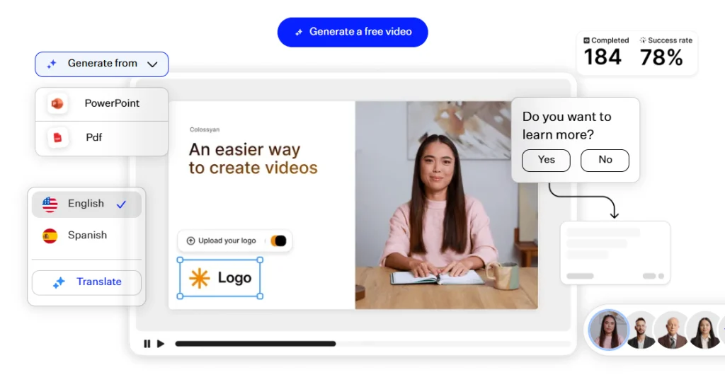 hr training video, ai tranining video generator