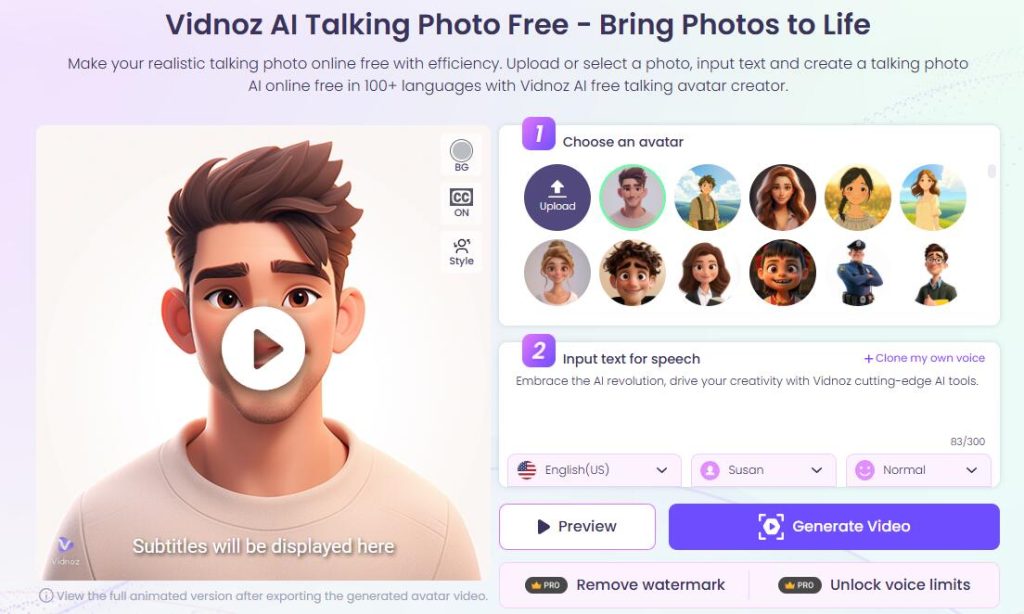 talking-photo-ai-vidnoz