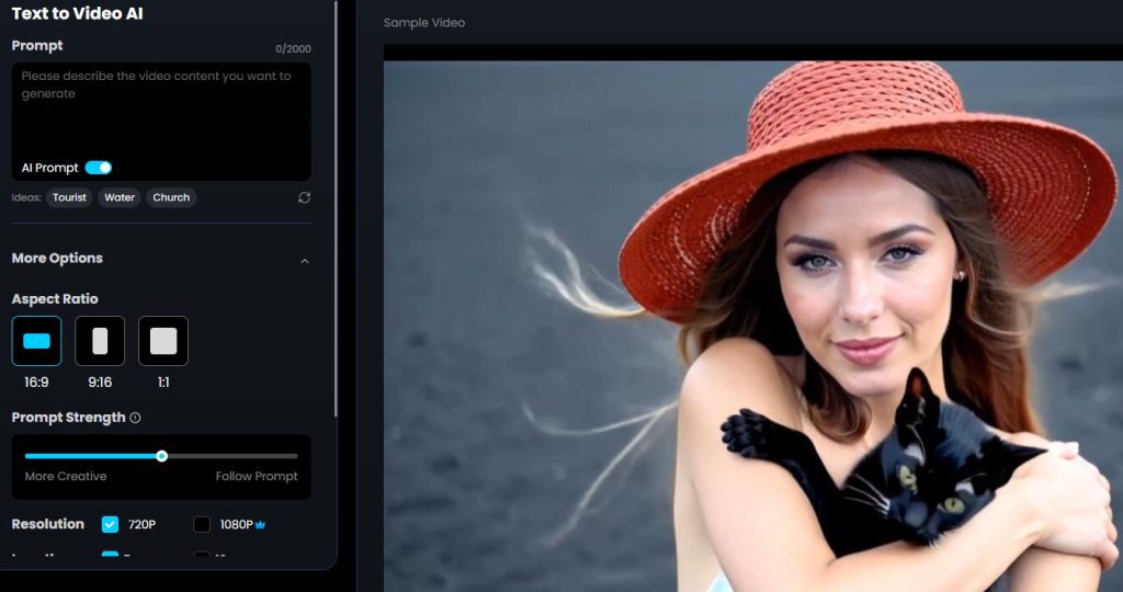 creatore di testo in video Deevid