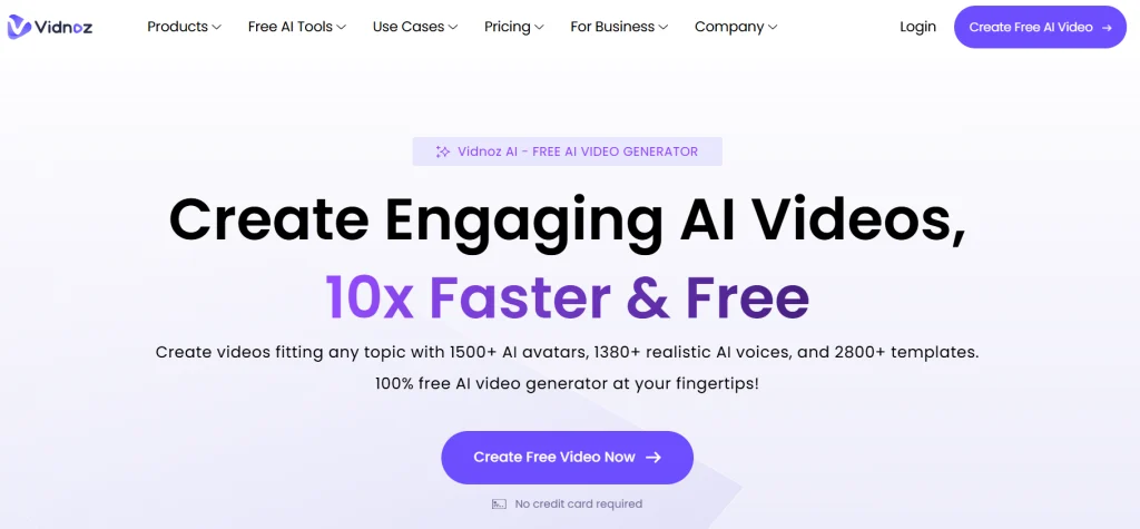 Vidnoz 動畫照片 ai
